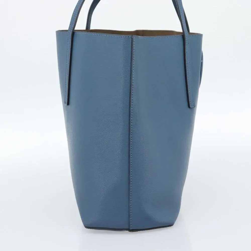 Fendi Leather FF Tote Blue